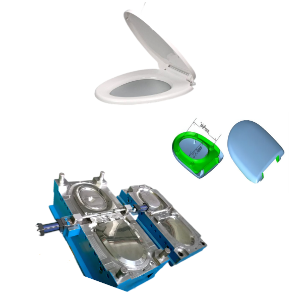 ABS/PP Spola Toalettsits Form