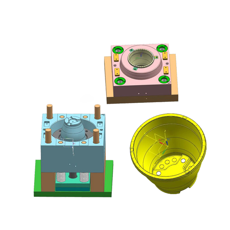 Injektionsform av plast för blomkruka