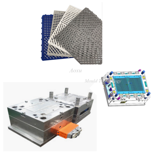 PP Dränering Anti Slip Interlocking Golvmatta Form