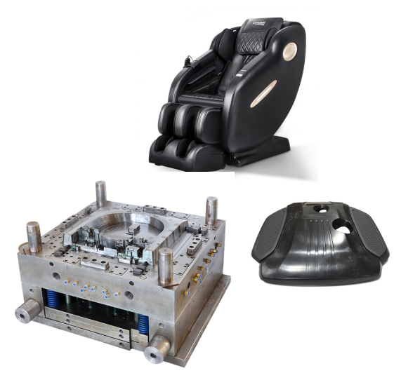 Plastdelform för massagefåtölj