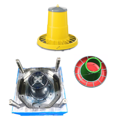 Fjäderfämatarform för kycklingar