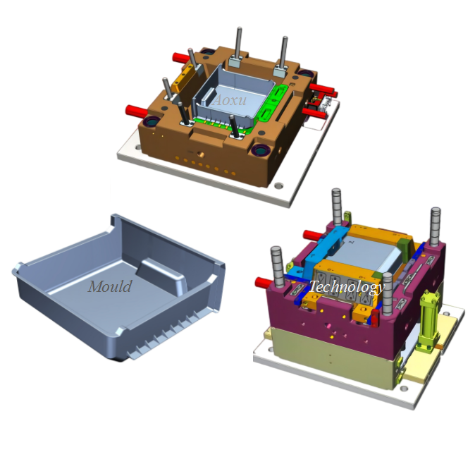 Injektionsform för kyllåda i plast med lågt pris