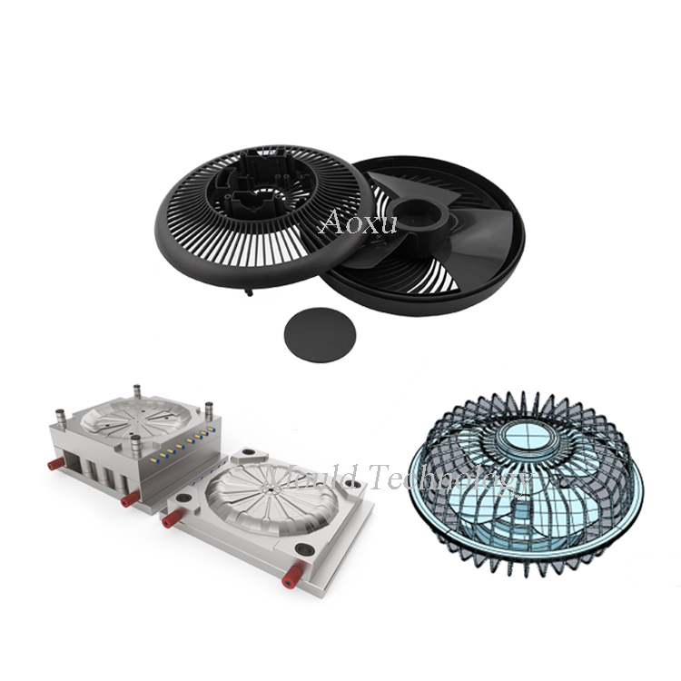 Plastdelar Form för elektrisk fläkt