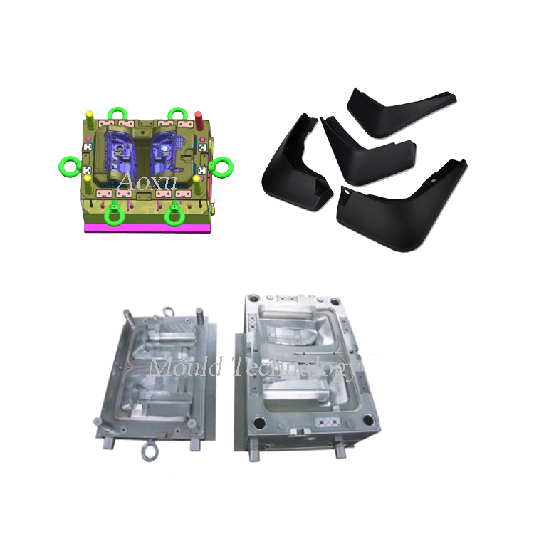 Plastskärmform för bil exteriör del