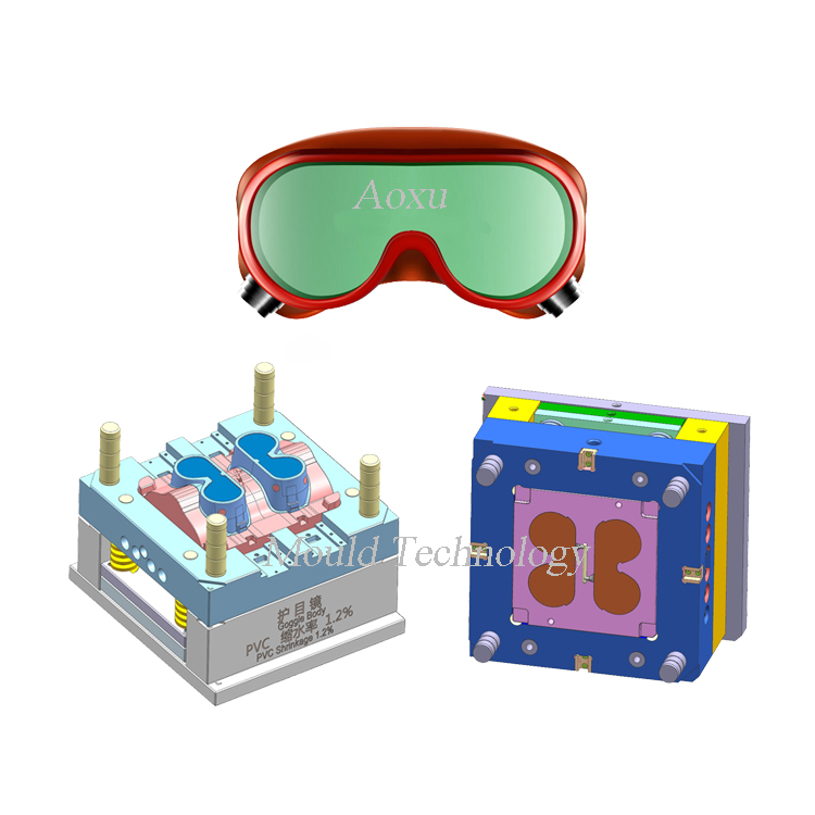 Säkerhetssolglasögonform av plast